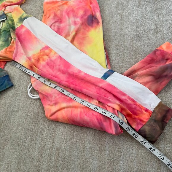 3 for $6 Thrill 94 Lace Up Hoodie Joggers Athleisure Tie Dye Pants Set 3X - Picture 6 of 12